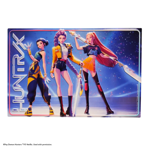 Pop Culture - Kpop Demon Hunters Huntrix Poster Aluminiu Embosat 20x30