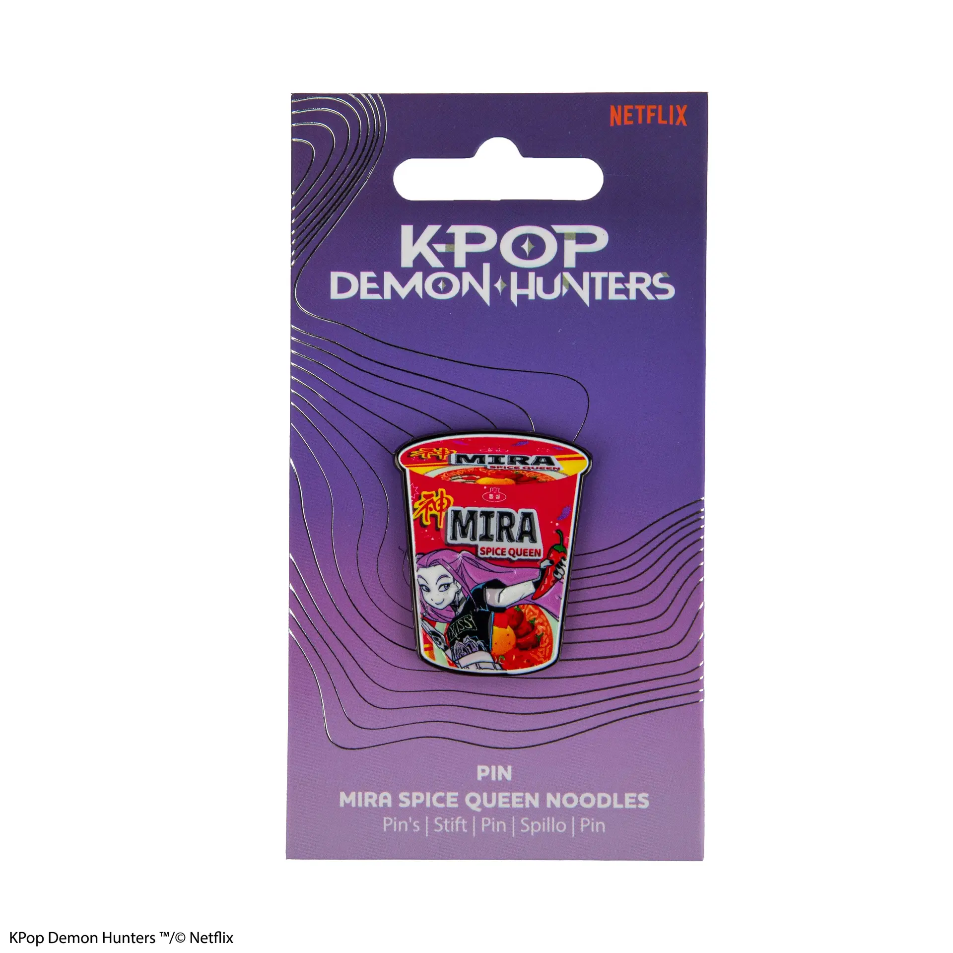 Noutati - KPop Demon Hunters Mira Spice Queen Noodles Pin Oficial