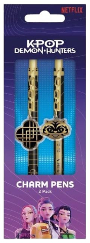 PRECOMENZI - KPop Demon Hunters Pens Golden 2-Pack