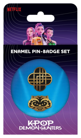PRECOMENZI - KPop Demon Hunters Pin-Badge Set Golden