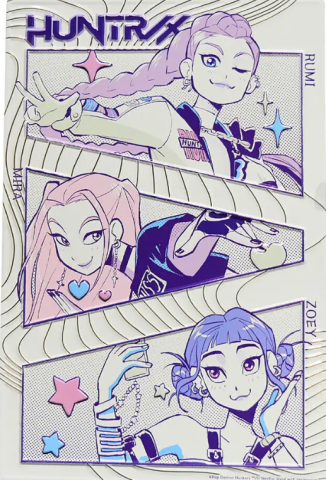 Pop Culture - Kpop Demon Hunters Rumi Mira Zoey Poster Aluminiu 20x30