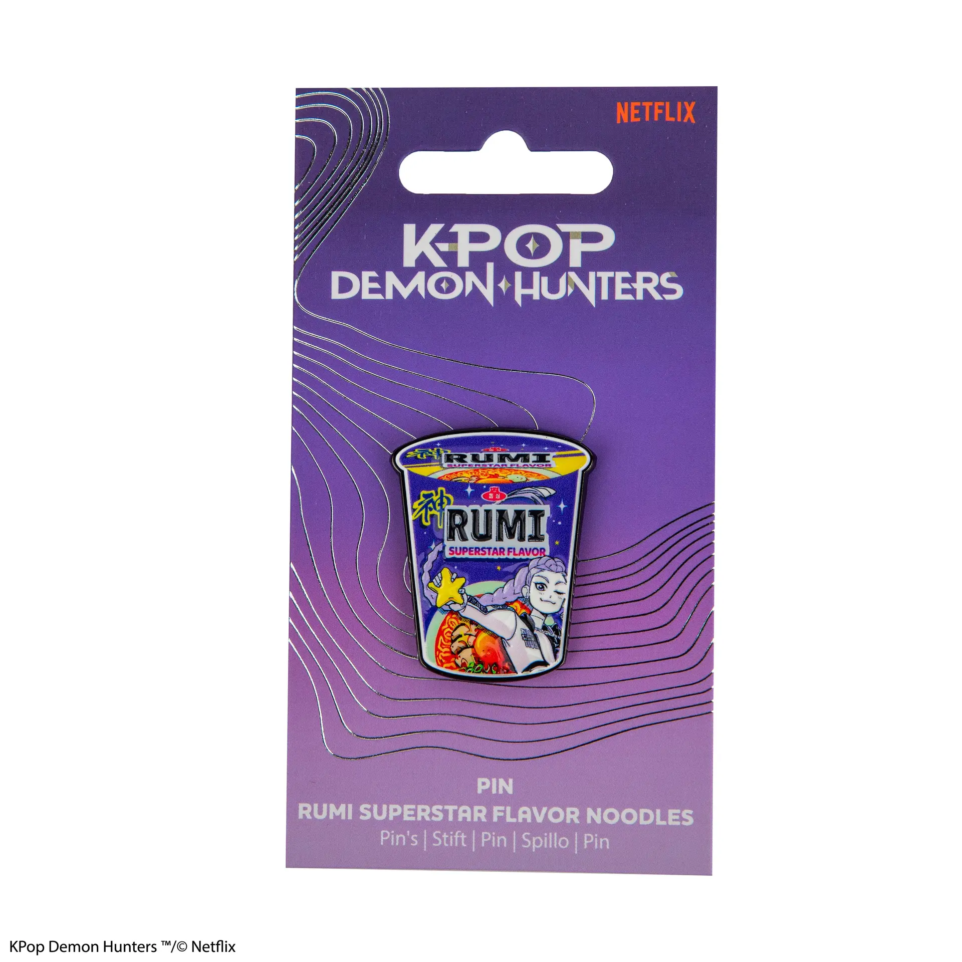 Noutati - KPop Demon Hunters Rumi Superstar Flavor Noodles Pin Oficial