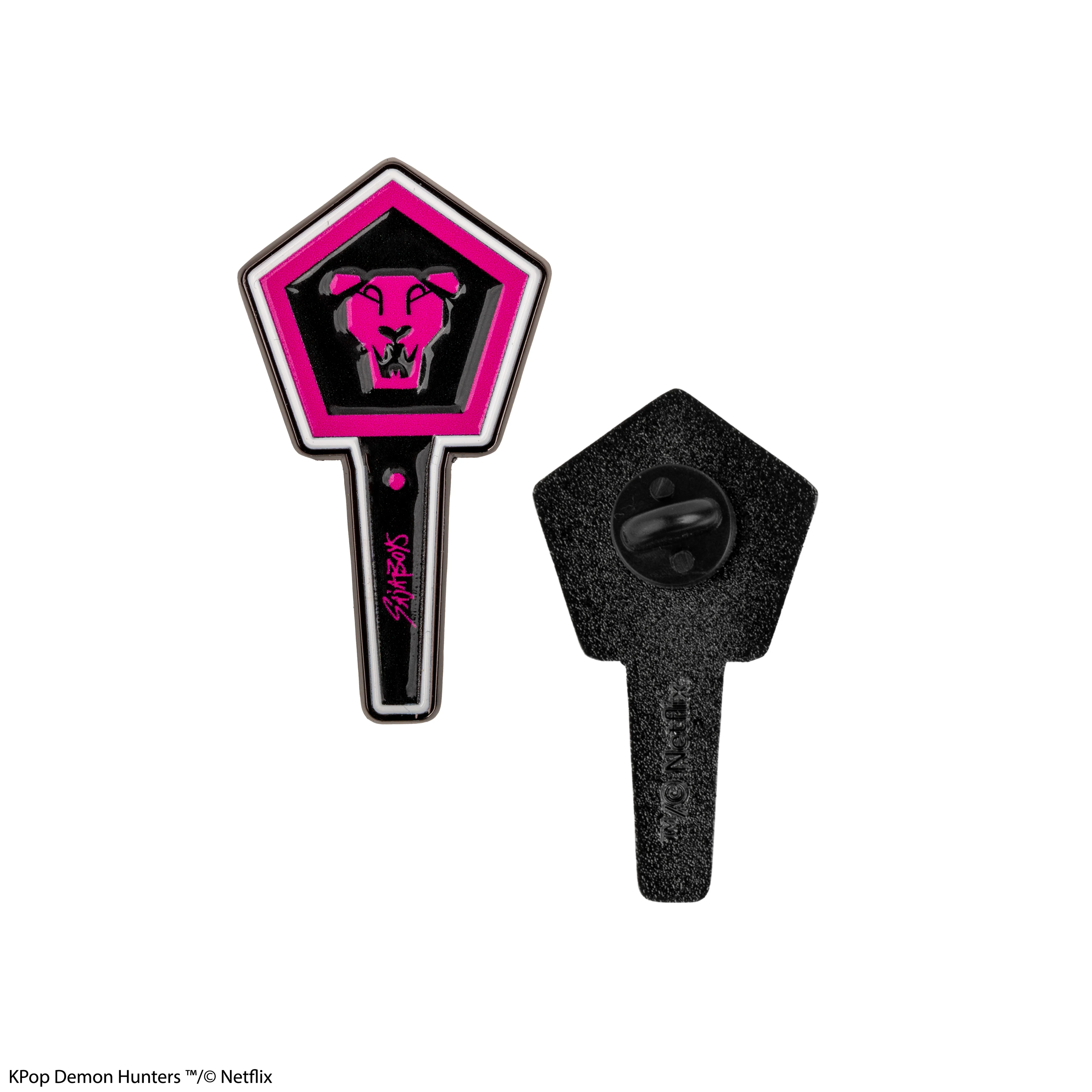 KPop Demon Hunters Saja Boys Light Stick Pin Oficial [1]