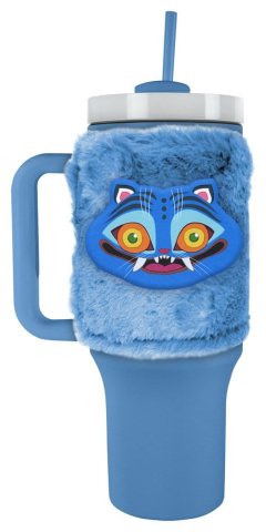 Casa si Cadouri - KPop Demon Hunters Stainless Steel tumbler Fuzzy Derpy 1130 ml