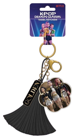 PRECOMENZI - KPop Demon Hunters Tassel Keychain Golden