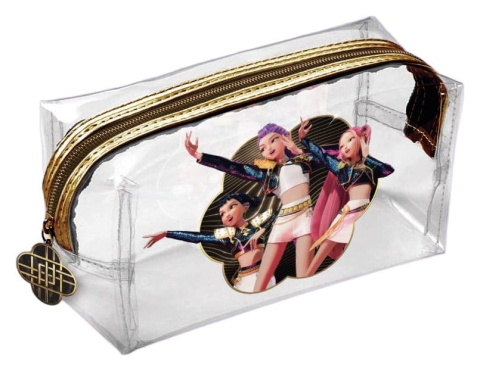 PRECOMENZI - KPop Demon Hunters Transparent Pencil Case Golden Display (6)