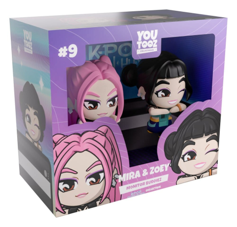 KPop Demon Hunters Vinyl Figures Mira & Zoey Monitor Buddiez 6 cm [2]