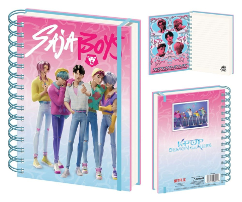 PRECOMENZI - KPop Demon Hunters Wiro Notebook A5 Saja Boys