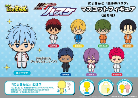 Collectibles - Kuroko's Basketball Nyokinto Mascot Mini Figures Blind Box Display 6 cm (8)