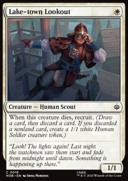 Magic: The Gathering Singles - Lake-town Lookout The Hobbit - Singles 18 FOILED