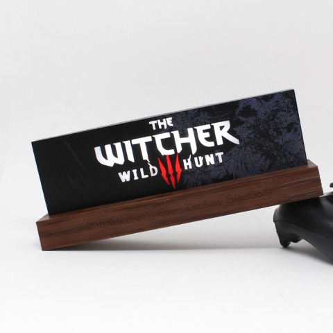 Pop Culture - Lampa LED The Witcher Wild Hunt Logo 22 cm USB
