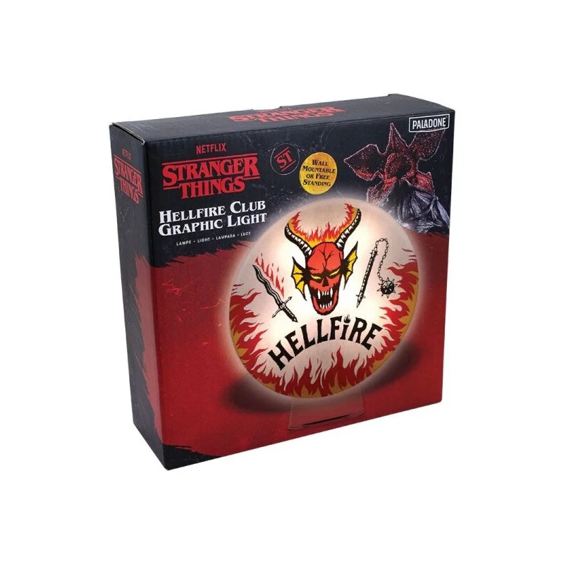 Stranger Things - Lampa Stranger Things Hellfire Club Logo Light 20 cm