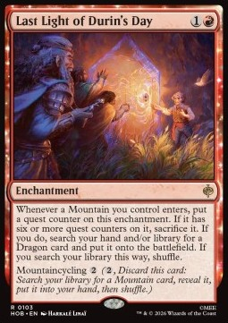 Singles Trading Card Games - Last Light of Durin's Day The Hobbit - Singles 103