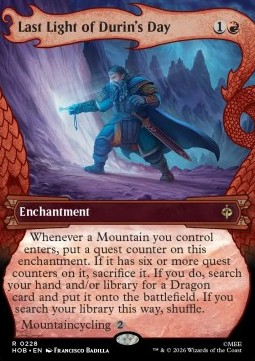 Magic: The Gathering Singles - Last Light of Durin's Day (V.1) The Hobbit: Extras - Singles 228 FOILED