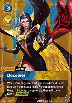 Singles Trading Card Games - Leblanc, Deceiver (V.1 - Rare) Unleashed - Singles 199