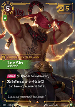 Singles Trading Card Games - Lee Sin, Ascetic (V.1 - Epic) 078
