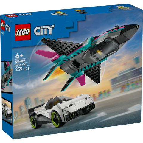 LEGO City Avion cu Reacie vs Masina 60489 [1]