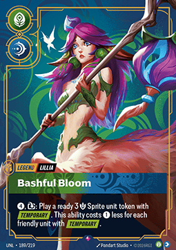 Riftbound: League of Legends Singles - Lillia, Bashful Bloom (V.1 - Rare) Unleashed - Singles 189