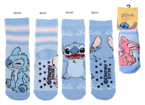PRECOMENZI - Lilo & Stitch Anti-Slip Socks with Applications Stitch 27-34