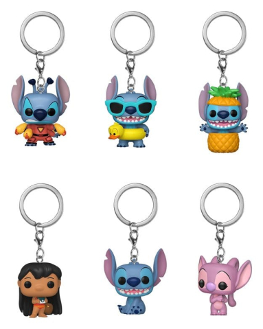 Fashion & Accessories - Lilo & Stitch POP! Vinyl Keychains 4 cm Display (12)