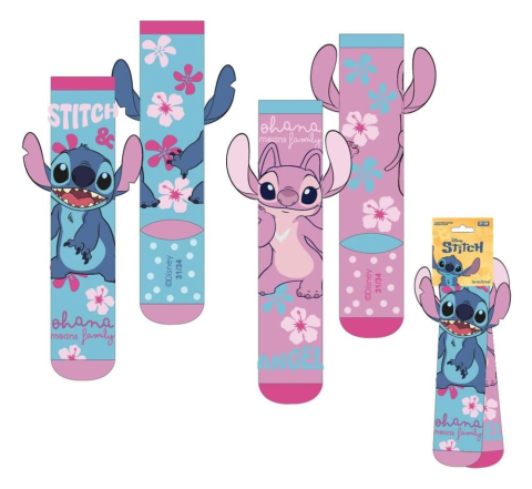 PRECOMENZI - Lilo & Stitch Socks with Applications Stitch 27-34