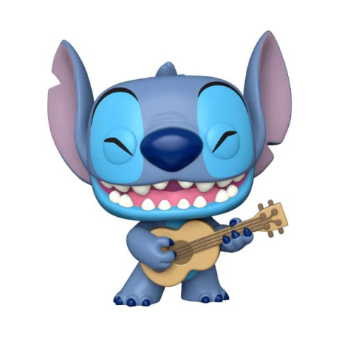 Lilo & Stitch Super Sized Jumbo POP! Games Vinyl Figure Stitch w/Uke 25 cm [1]