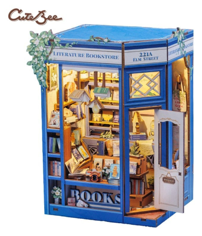 Literature Bookstore - DIY Book Nook Kit cu LED [5]
