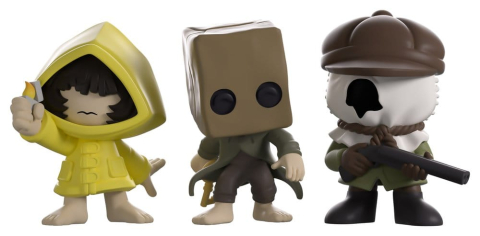 Little Nightmares II Minitooz 3-Pack Mono, Six & Hunter 7 cm [3]