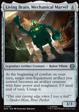 Magic: The Gathering Singles - Living Brain, Mechanical 167 FOILED Marvel Marvel's Spider-Man - Singles