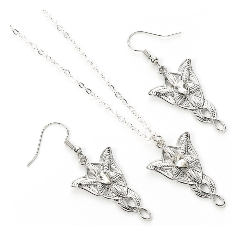 Fashion & Accessories - Lord of the Ring Earrings and Necklace Gift Set Evenstar
