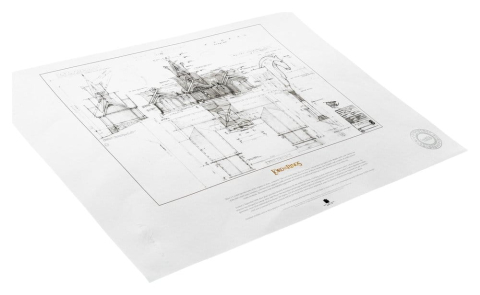 Lord of the Rings Blueprint Art Print The Stable of Edoras 59 x 42 cm [1]