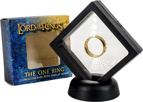 Noutati - Lord of the Rings Glow in the Dark One Ring cu Vitrina Display
