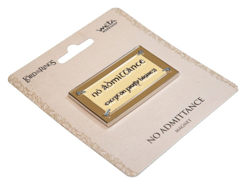 Lord of the Rings Magnet No Admittance (Enamel) 7 cm [1]