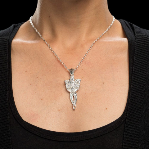 Lord of the Rings Replica 1/1 Pendant & Chain Evenstar (Sterling Silver) [1]