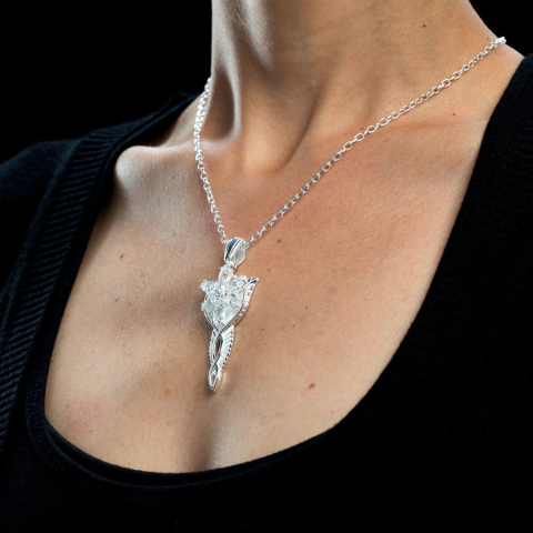 Lord of the Rings Replica 1/1 Pendant & Chain Evenstar (Sterling Silver) [2]