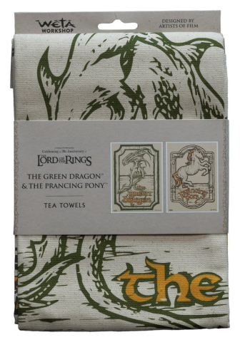 Lord of the Rings Tea Towel 2-Pack Green Dragon & Prancing Pony 69 cm [3]