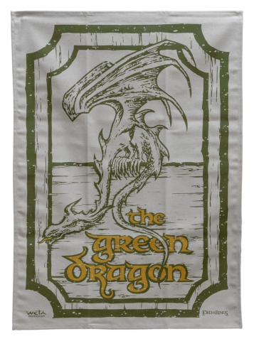 Lord of the Rings Tea Towel 2-Pack Green Dragon & Prancing Pony 69 cm [1]