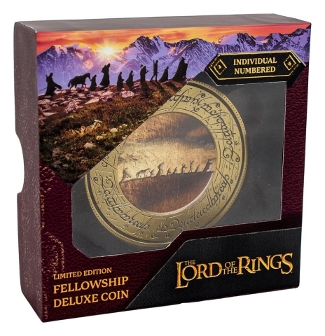Pop Culture - Lord of the Rings The Fellowship Coin cu Stand de Expunere