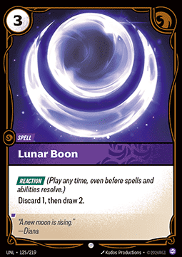 Singles Trading Card Games - Lunar Boon Unleashed - Singles 125 FOILED