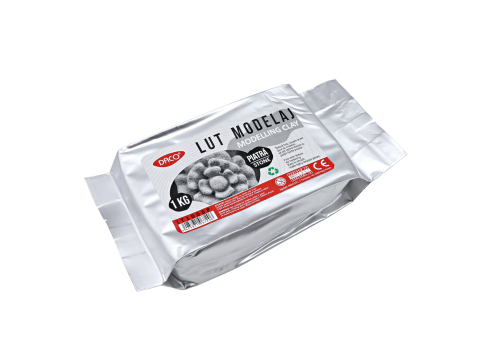 Rechizite, Creativitate, Hobby - Lut de modelaj DACO LT1000P – 1 kg, efect piatra gri