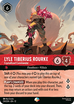 Singles Trading Card Games - Lyle Tiberius Rourke - Crystallized Commander (V.2) Wilds Unknown Epic Foiled 214