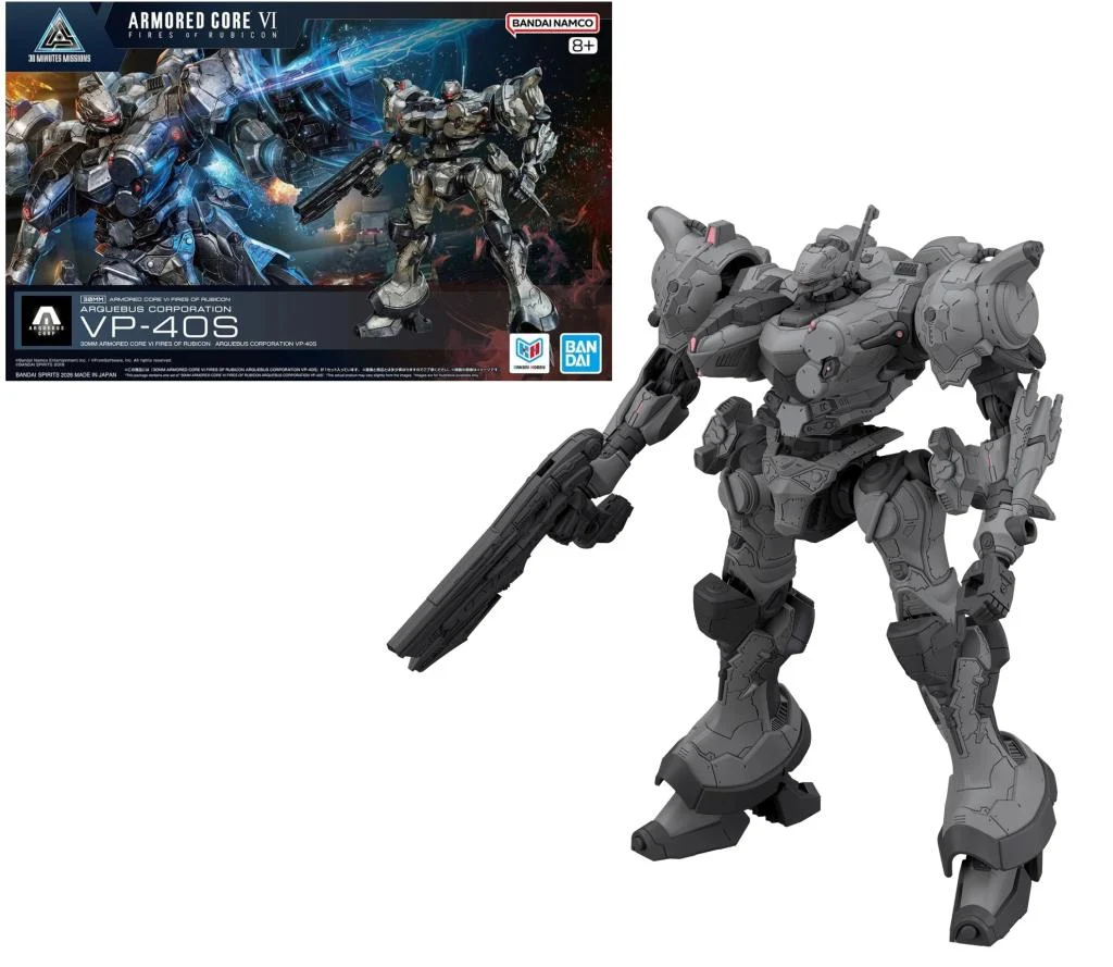 Gundam - Macheta Armored Core VI 30MM Arquebus Corporation VP-40S – Bandai