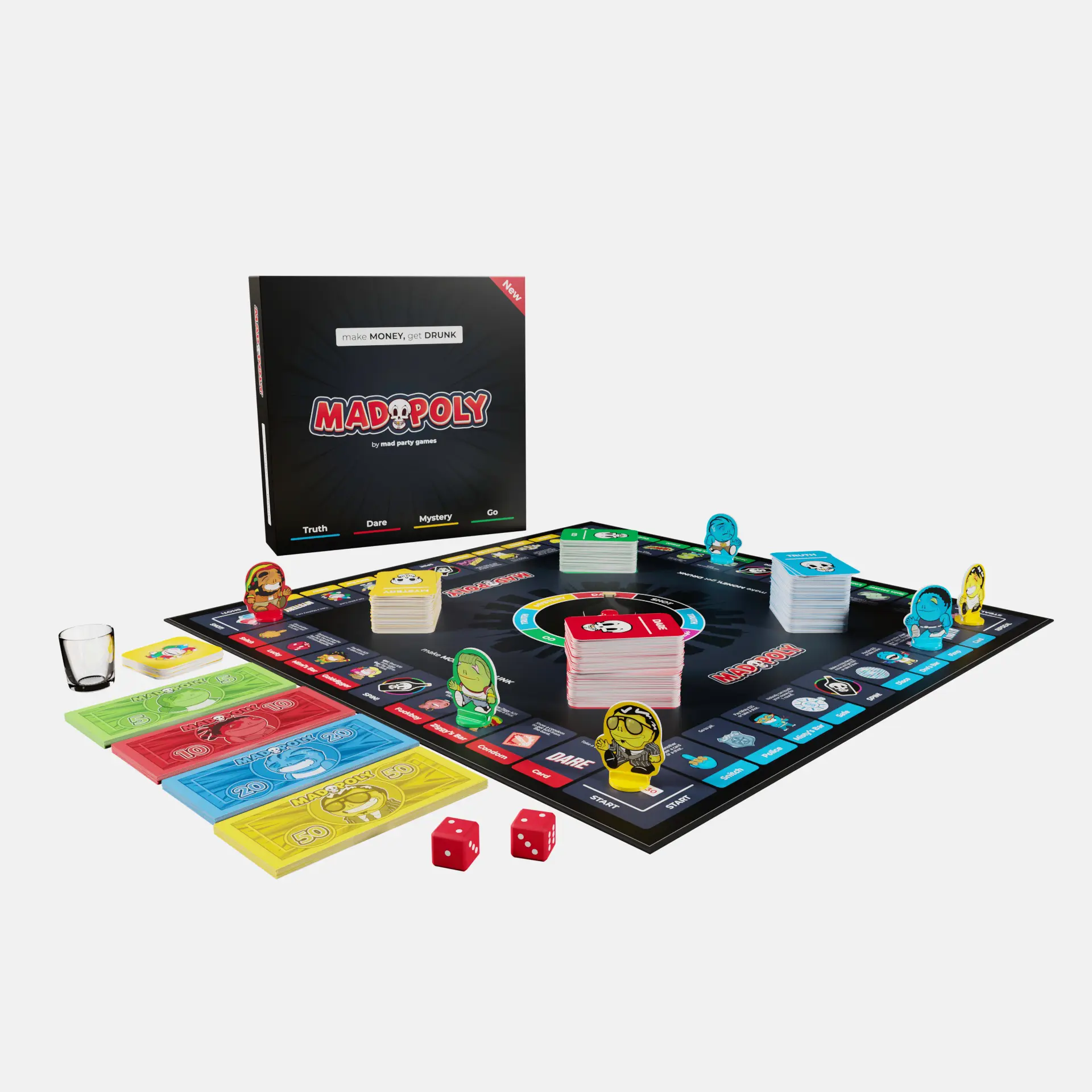 Board Games - MadPoly – Joc de petrecere cu baruri și provocări
