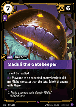 Riftbound: League of Legends Singles - Maduli the Gatekeeper Unleashed - Singles 144