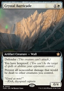 Trading Card Games - Magic: The Gathering Foundations: Extras Crystal Barricade (V.3) 444