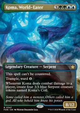 Trading Card Games - Magic: The Gathering Foundations: Extras Koma, World-Eater (V.1) 347 foiled