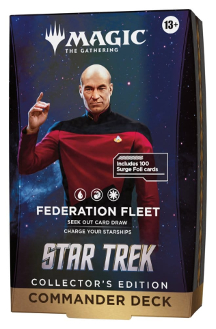 PRECOMENZI - Magic the Gathering Star Trek Collector's Edition Commander Decks Case (4) english