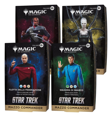 Magic the Gathering Star Trek Commander Decks Case (4) italian [4]