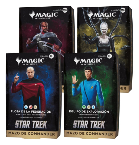 Magic the Gathering Star Trek Commander Decks Case (4) spanish [4]