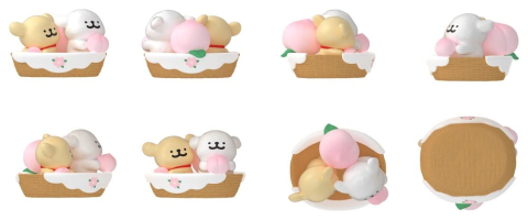 Maltese Blind Box Mini Figures Lucky Paws Series Display (8) [7]